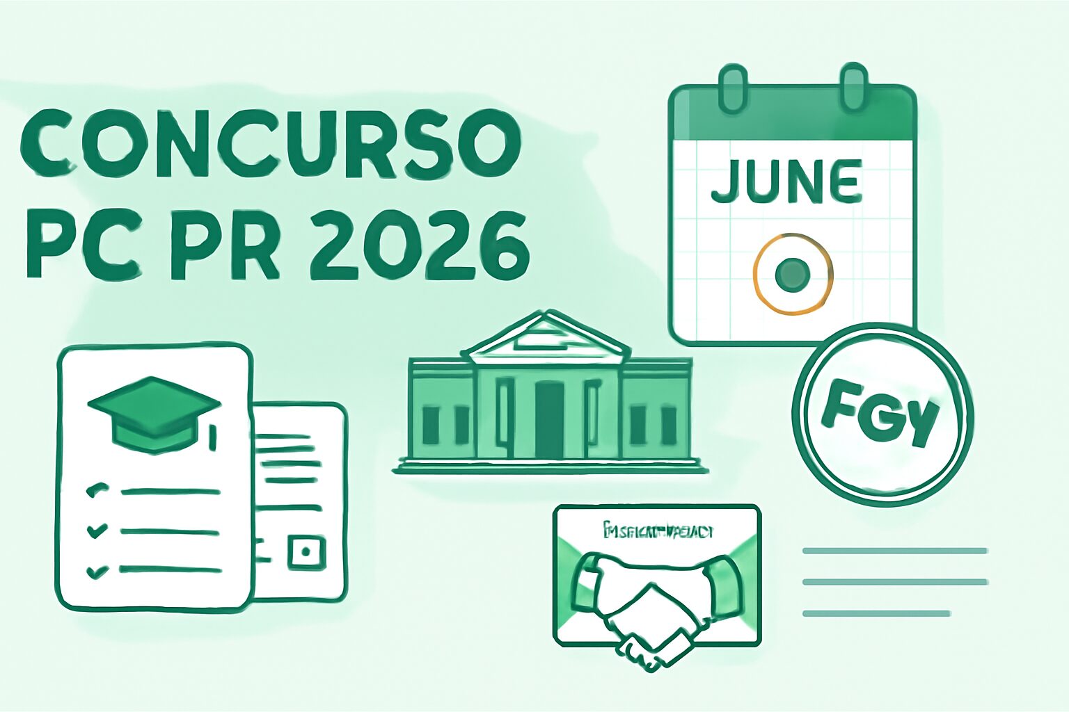 Concurso PC PR 2026: edital em junho e contrato com FGV