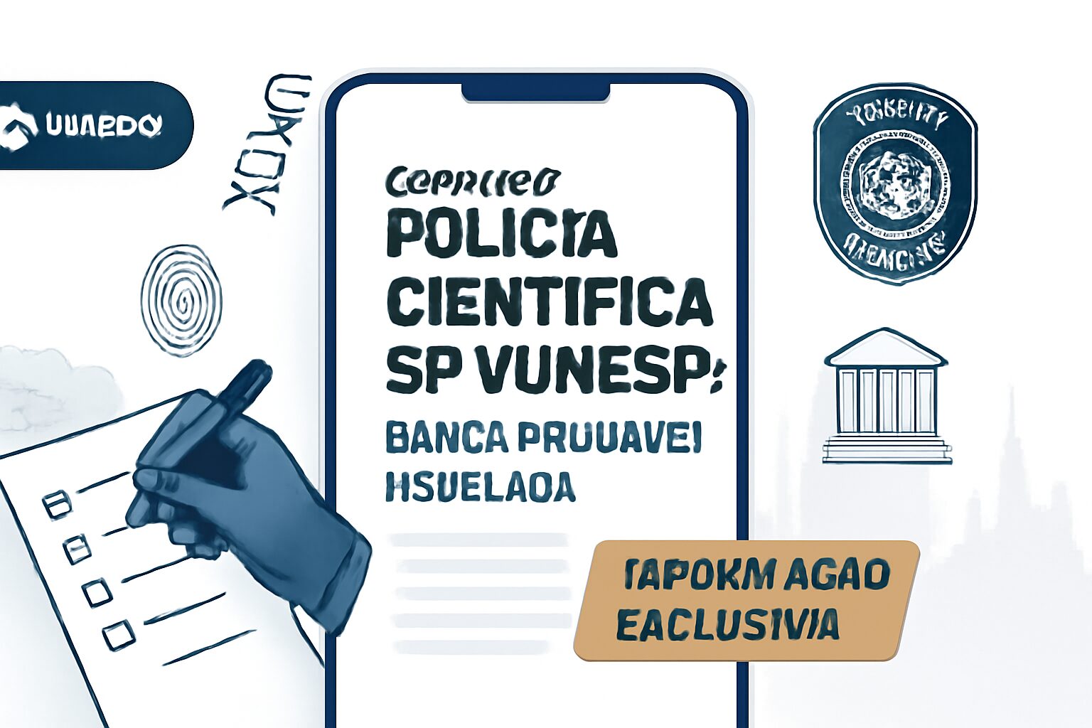 Concurso Polícia Científica SP Vunesp: banca provável revelada