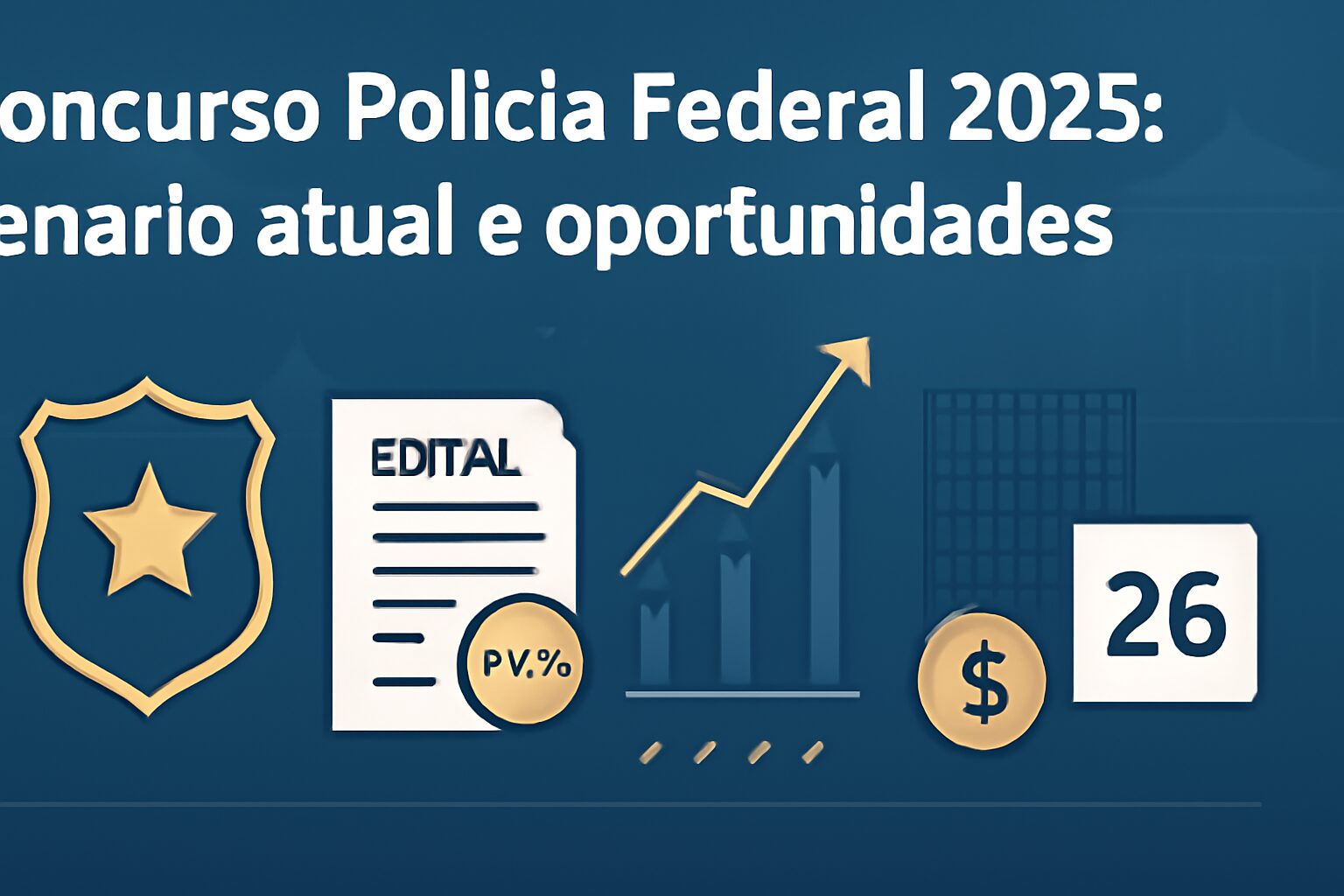 Concurso Polícia Federal 2025: cenário atual e oportunidades