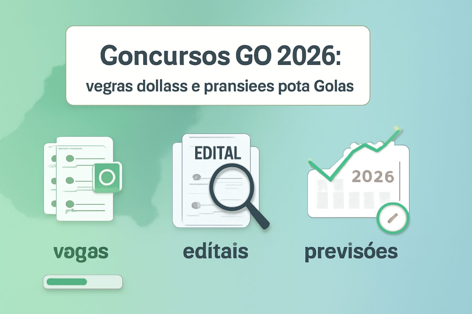Concursos GO 2026: vagas, editais e previsões para Goiás