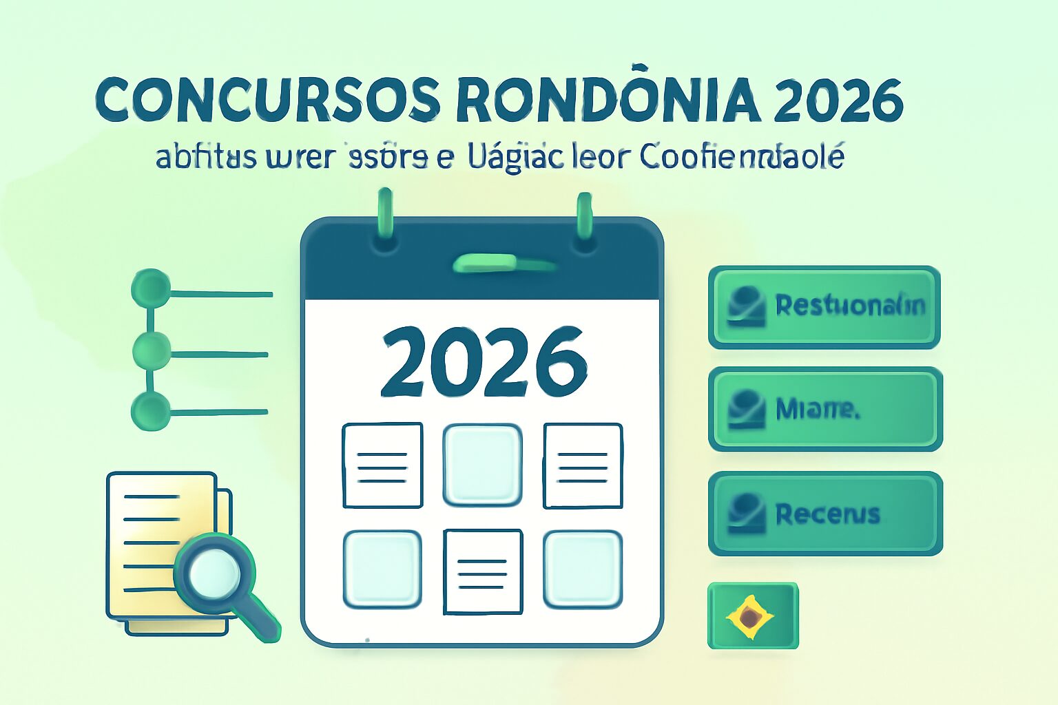 Concursos Rondônia 2026: editais previstos e vagas por escolaridade