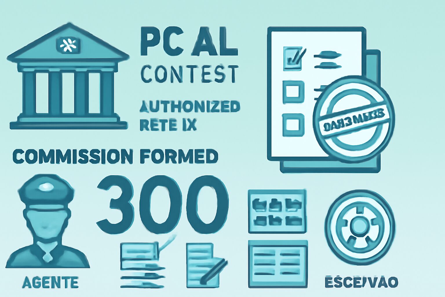 Concurso PC AL: edital autorizado e comissão para 300 vagas