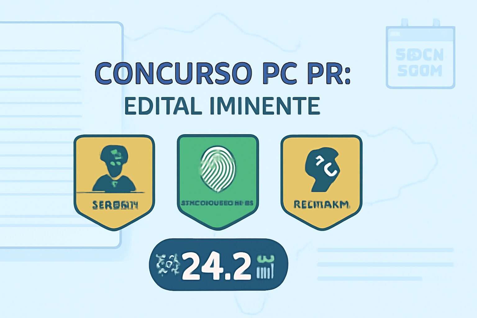 concurso PC PR: edital iminente, iniciais de até R$ 24,2 mil