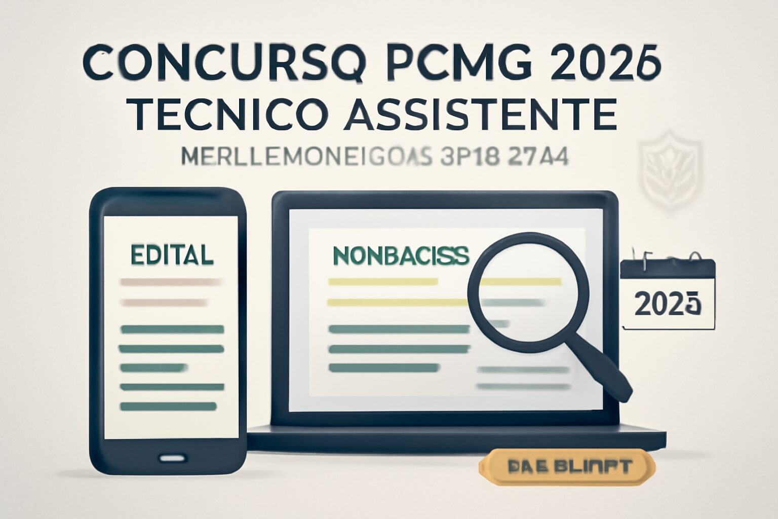 Concurso PCMG 2026 Técnico Assistente: edital e nomeações previstas