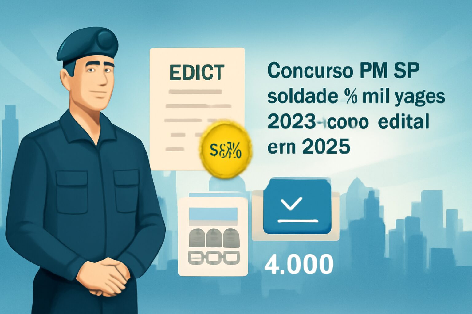 Concurso PM SP soldado 4 mil vagas 2028: novo edital em 2028