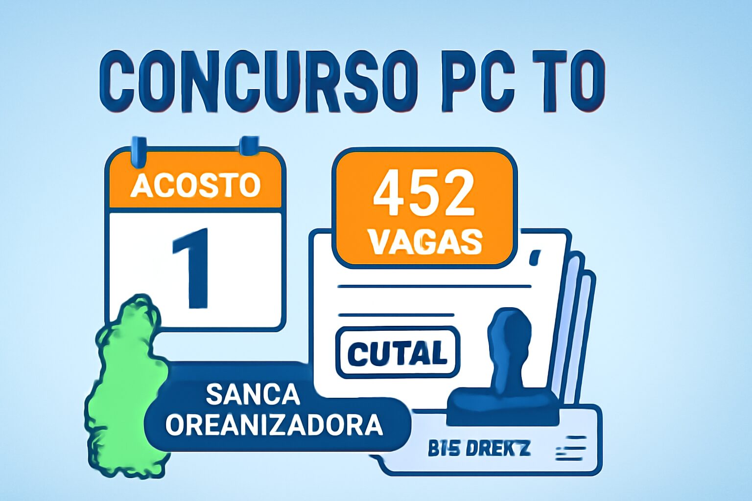 Concurso PC TO: edital de agosto para 452 vagas e banca